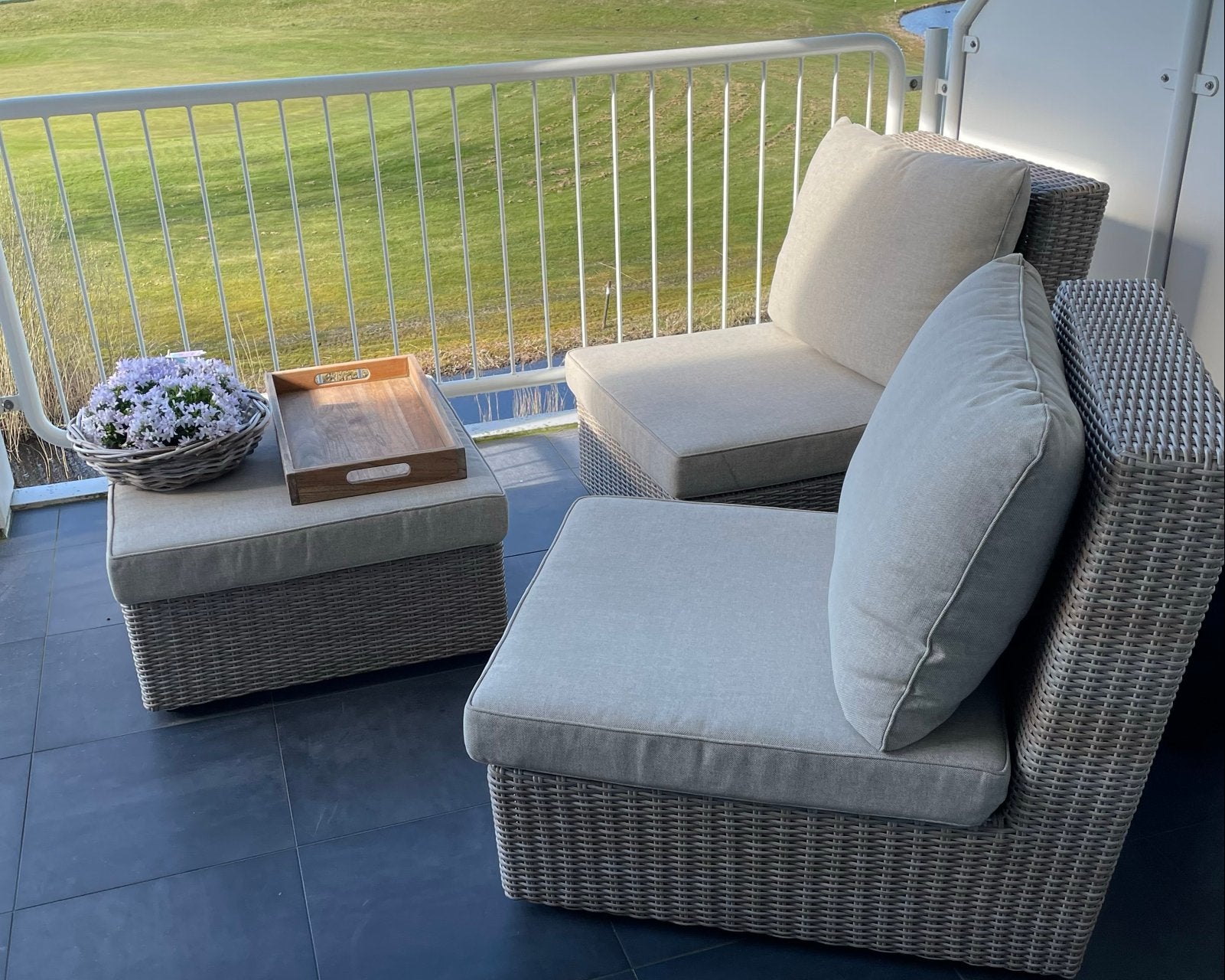 Intenso Carpino loungeset, Gebruikt, Loungeset, Wicker, Stoel