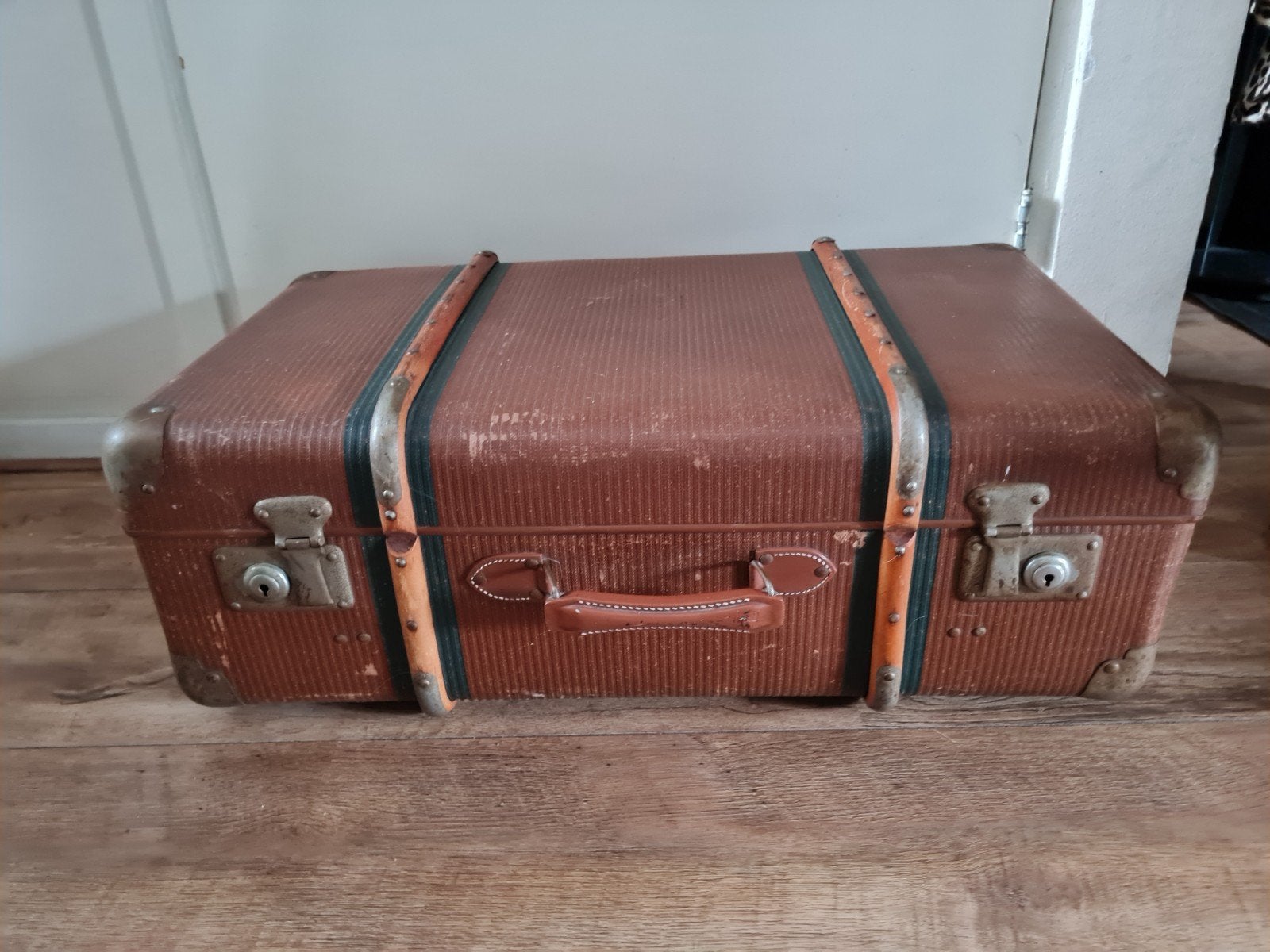 Vintage Brocante koffer 65x40x25, Ophalen