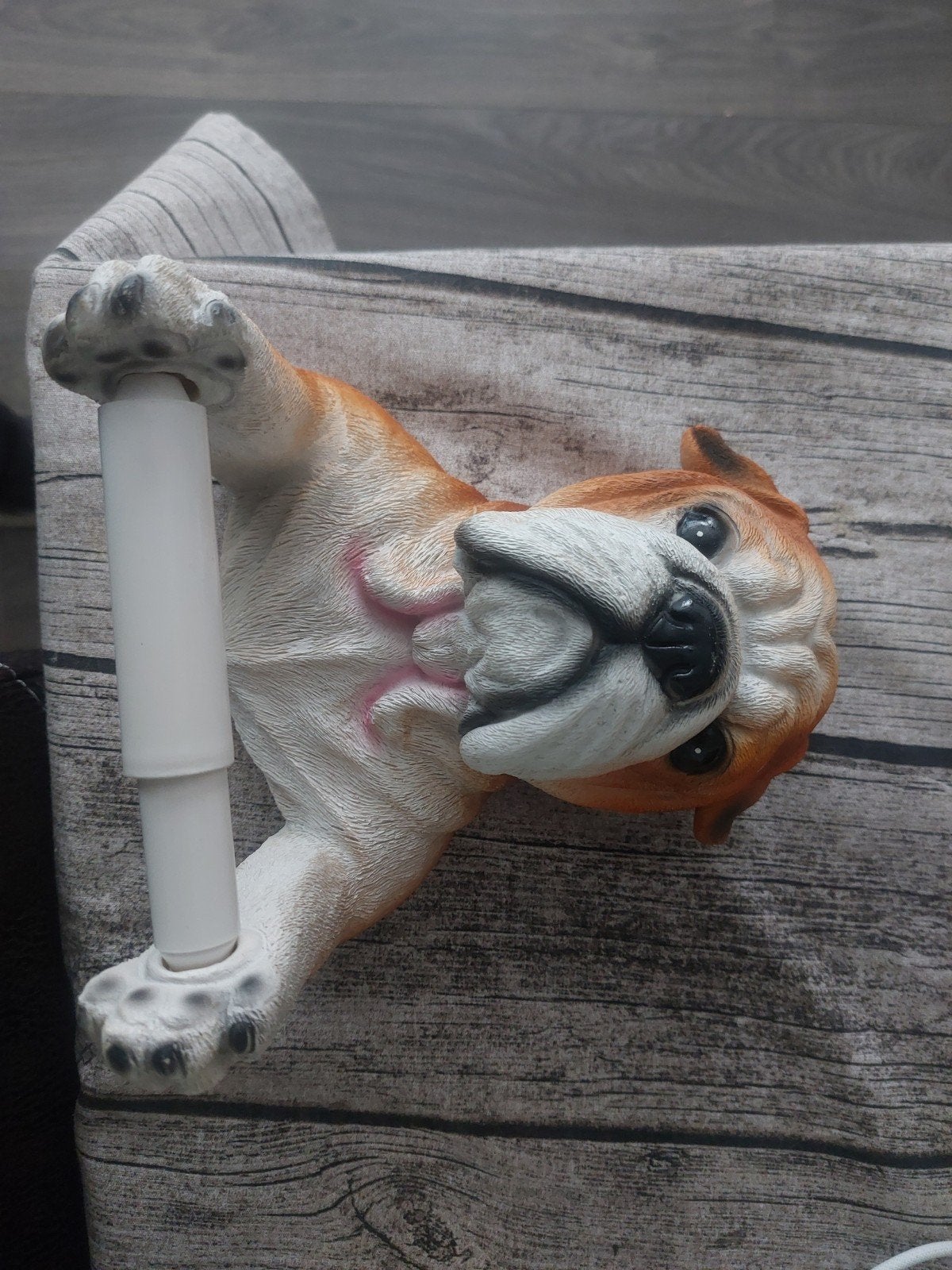 Bulldog toiletrolhouder - Unieke decoratie, Meerkleurig, Overige stijlen, Kunststof, Ophalen of Verzenden