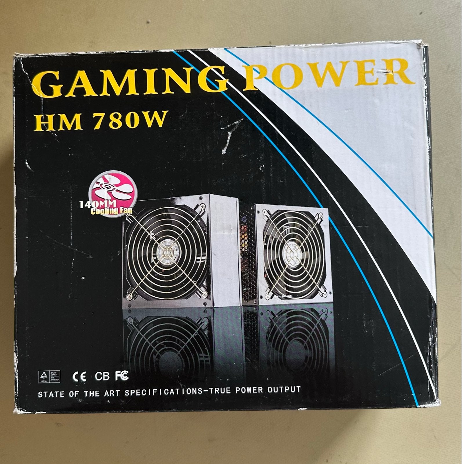 PC voeding, Gaming Power HM 780W met 140mm Koelventilator, Computers en Software, Ophalen of Verzenden, Nieuw