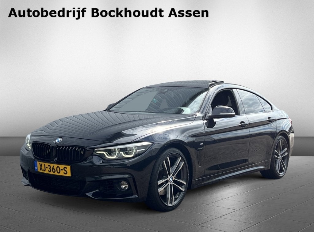 BMW 4 Serie Gran Coupé 418i High Executive M-Sport | Panora, Auto's, Automaat, Gebruikt, Zwart, Bedrijf