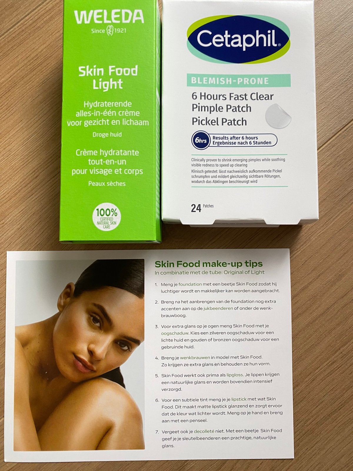 Nieuw weleda Skin Food Light Cetaphil pimple patch pukkel, Ophalen of Verzenden, Nieuw, Gehele gezicht