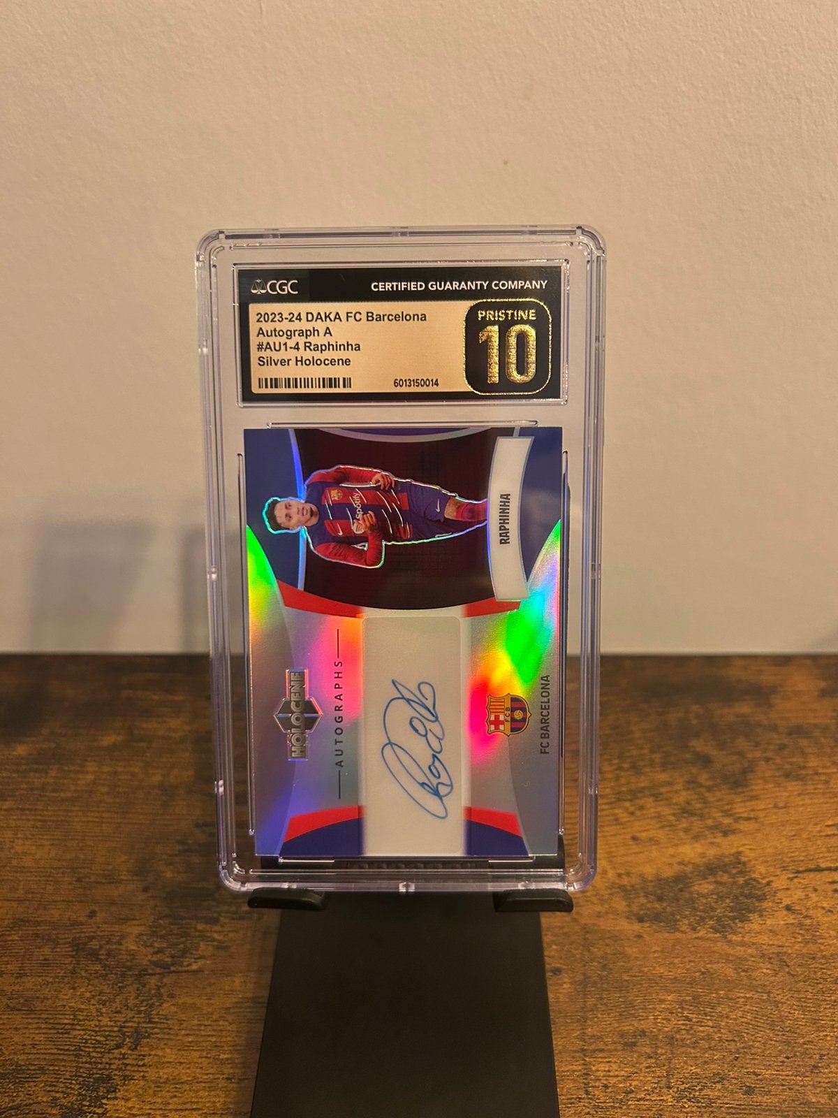 Raphinha Silver Holocene Auto CGC 10 Pristine 14/69, Verzamelen, Verzenden, Zo goed als nieuw, Buitenlandse clubs
