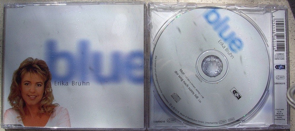ERIKA BRUHN Blue  NIEUWE CD-Single 402411606154, Cd's en Dvd's, Ophalen of Verzenden, Nieuw in verpakking, Schlager