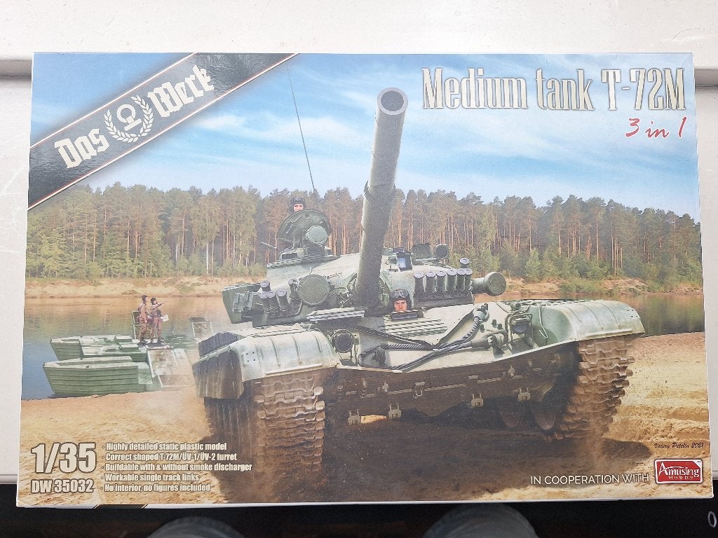 Russian medium tank (3 in 1) - Das Werk 1/35, Hobby en Vrije tijd, Overige merken, Tank, Verzenden, 1:32 tot 1:50