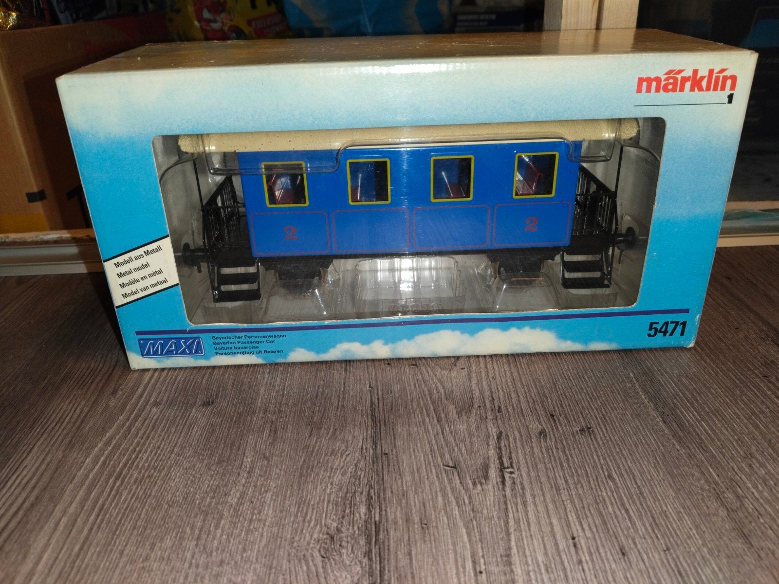 Märklin Maxi 5471 Bayerischer Personenwagen, Hobby en Vrije tijd, Modeltreinen | H0, Ophalen, Wisselstroom, Märklin, Nieuw