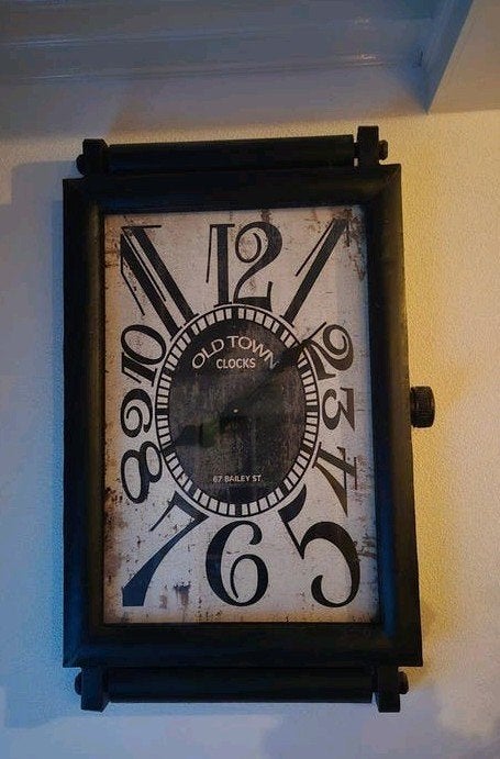 Grote Wandklok 'Old Town Clocks' - Vintage Stijl, Ophalen of Verzenden