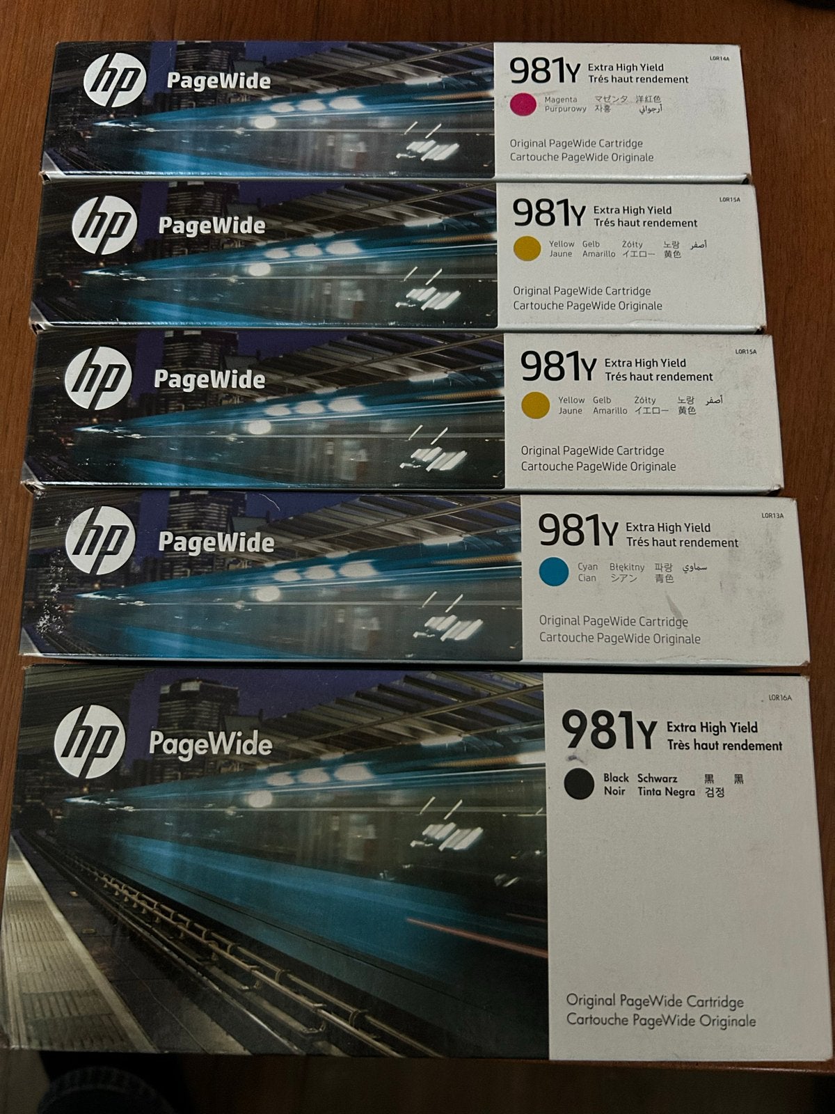 HP PageWide 981Y Extra High Yield Inktcartridges (5 stuks), Computers en Software, Printers, Ophalen, Printer, Inkjetprinter, Nieuw