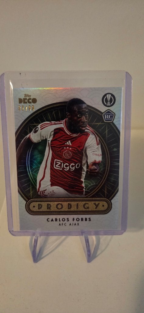 2023 Topps Deco Ajax Carlos Forbs rookie /99, Verzenden, Zo goed als nieuw, Plaatje