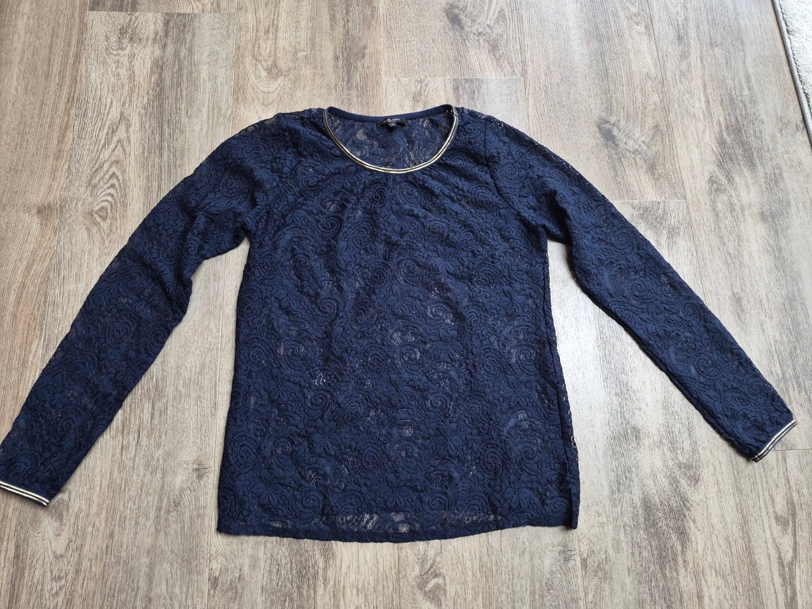 Claudia Sträter Kanten Blouse maat 36, Maat 38/40 (M), Blauw, Ophalen of Verzenden, Zo goed als nieuw