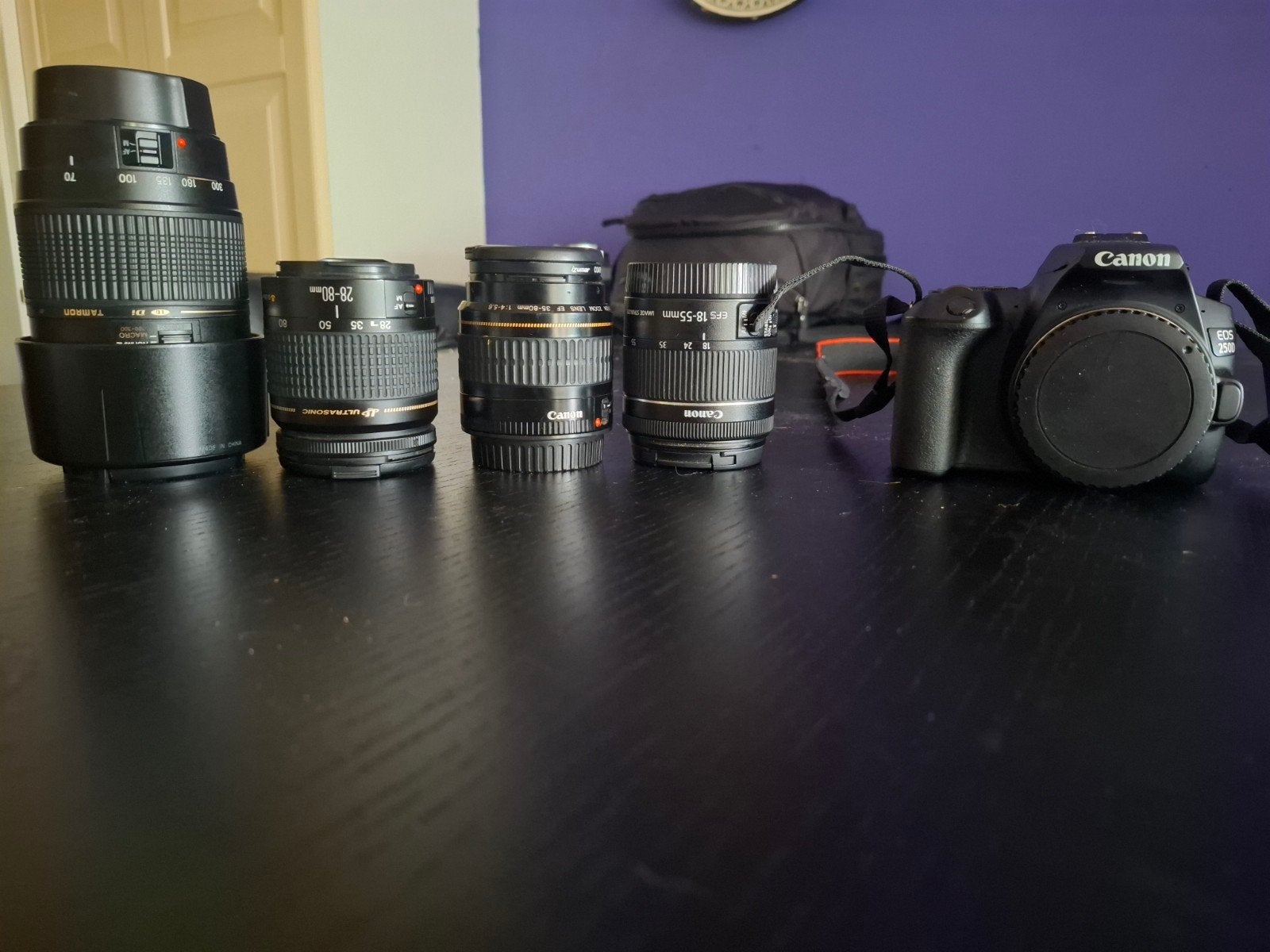 Canon 250 D, Audio, Tv en Foto, Fotografie | Lenzen en Objectieven, Ophalen of Verzenden, Telelens