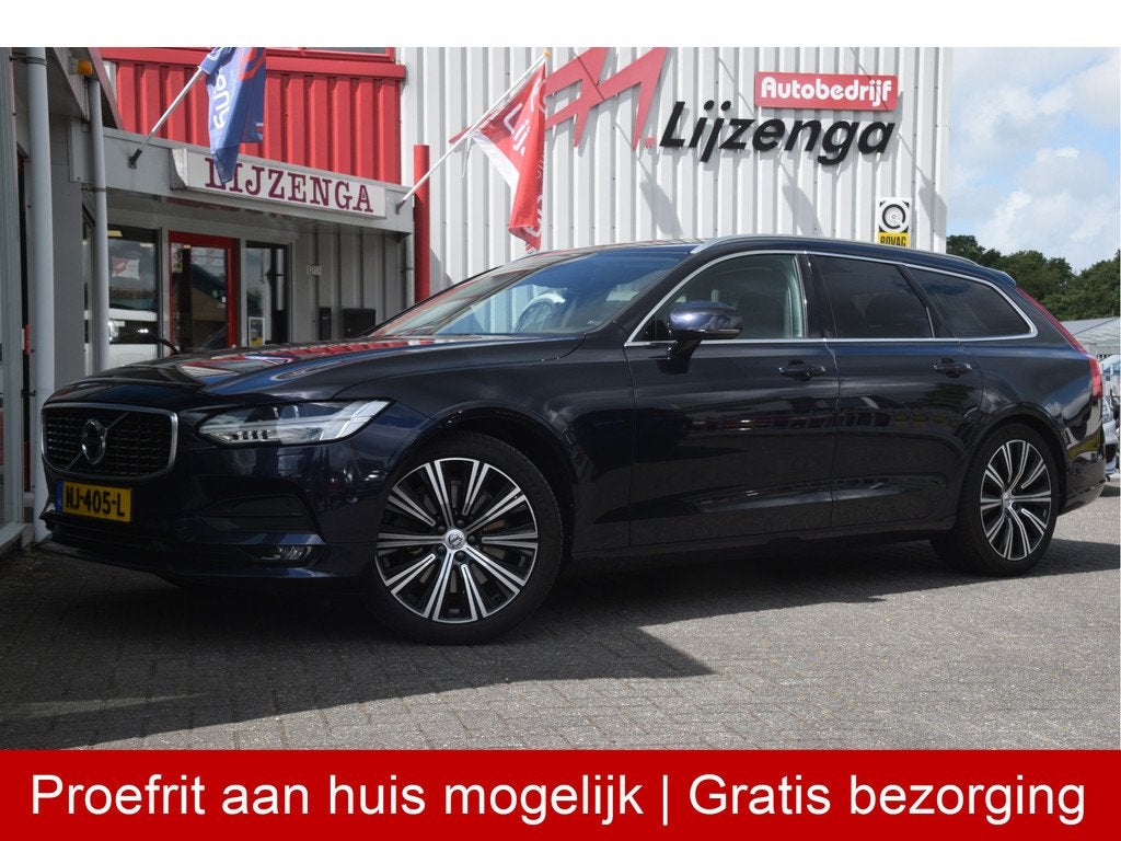 Volvo V90 2.0 T5 Momentum Stoelverwarming | lederen bekledin, Auto's, Volvo, 15 km/l, 4 cilinders, 93 €/maand, Onderhoudsboekje