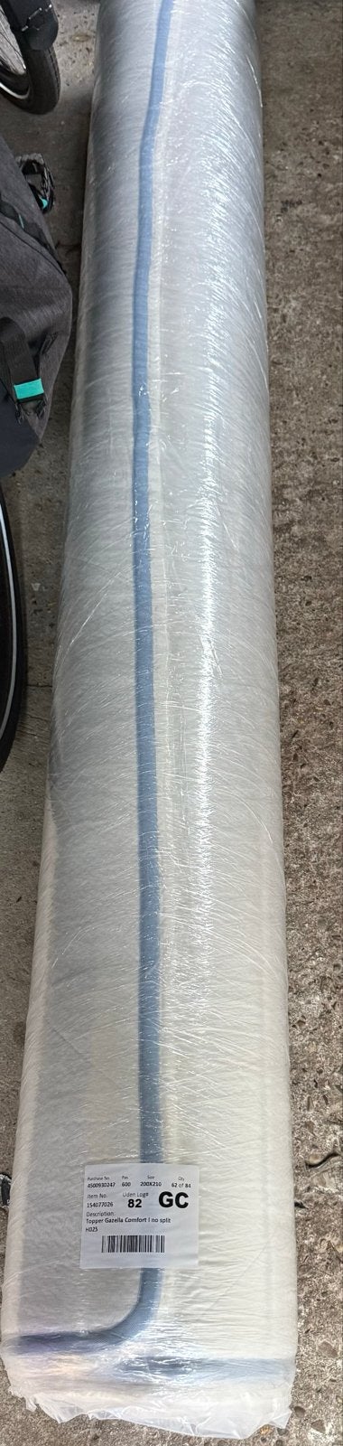 Topper Gazella Comfort I no split 200x210, Ophalen, 210 cm, Matras, Nieuw