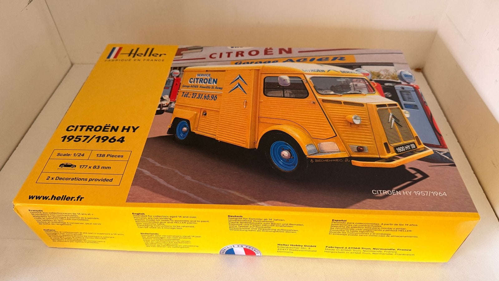 Heller Citroën HY 1957/1964 modelbouwdoos - Nieuw & Compleet, Auto, Groter dan 1:32, Nieuw, Ophalen of Verzenden