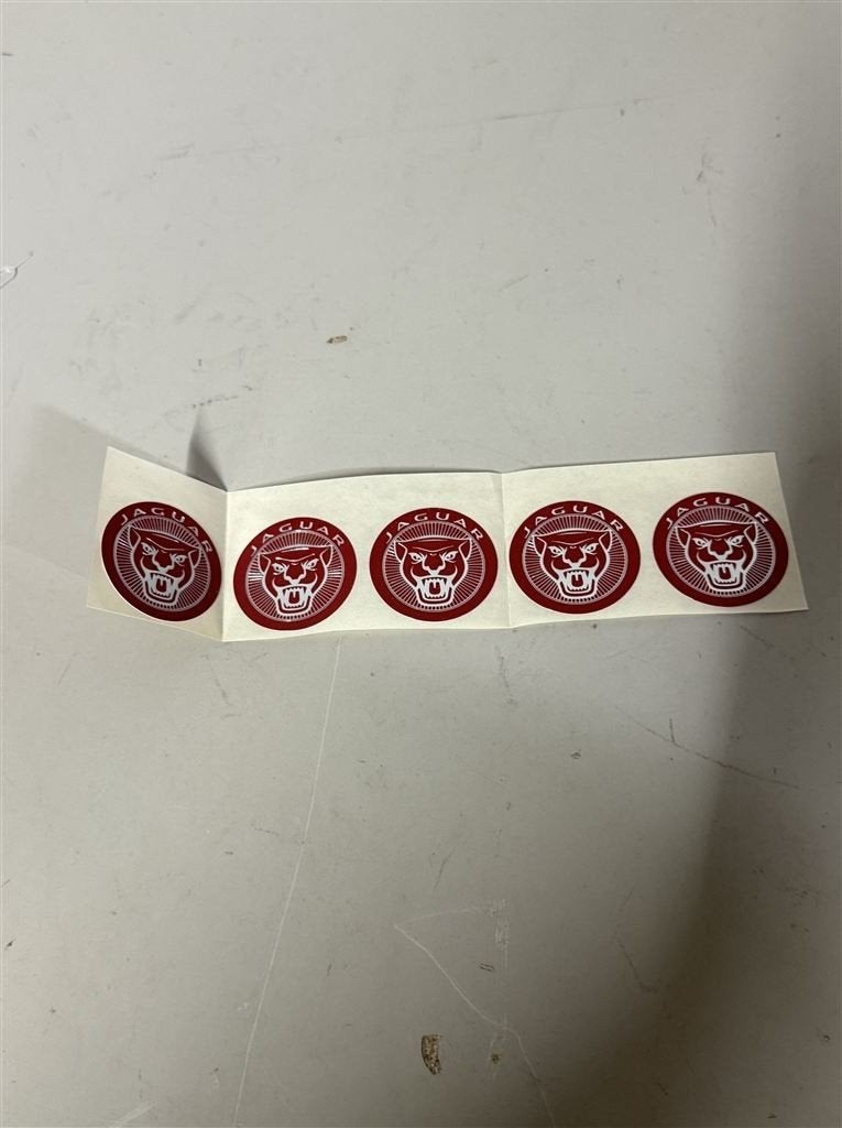 Jaguar Sticker - Rood - Zeldzaam - Set van 5, Ophalen of Verzenden