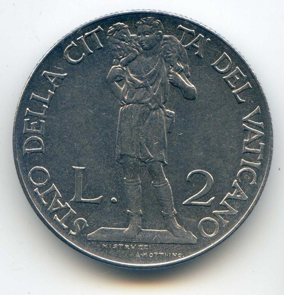 Vaticaan 2 Lire 1940, Verzenden, Overige landen