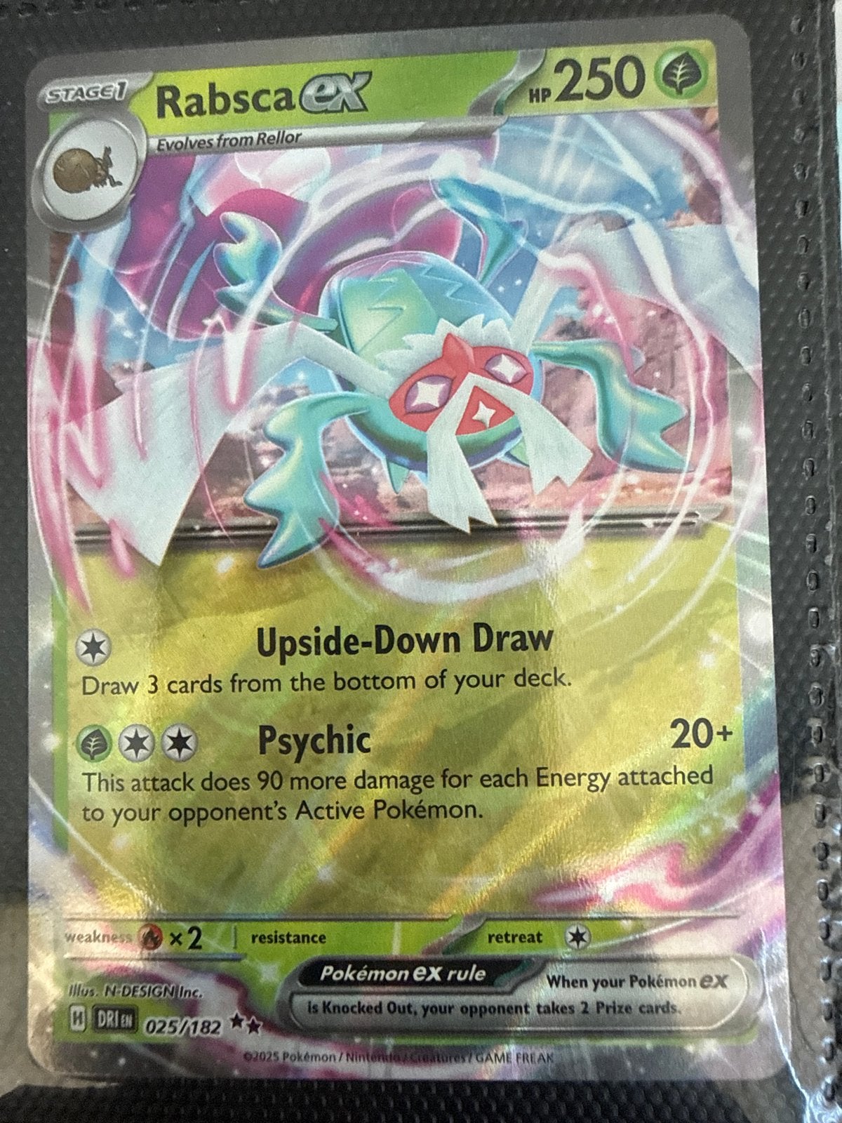 Rabsca ex 025/182 - Pokémon kaart, Verzenden, Zo goed als nieuw, Losse kaart, Foil