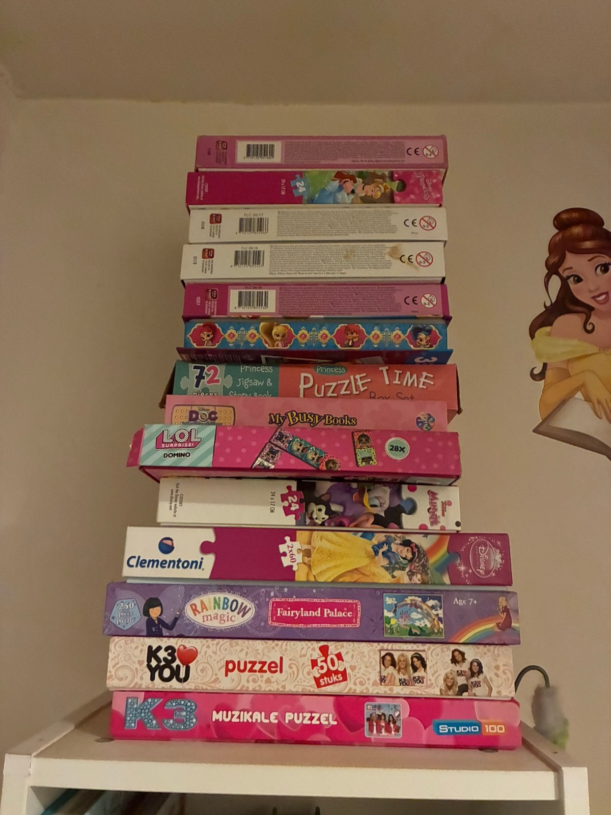 Puzzel zoals k3  kleuters en my busy books kijk alle foto’s, Ophalen of Verzenden, Zo goed als nieuw