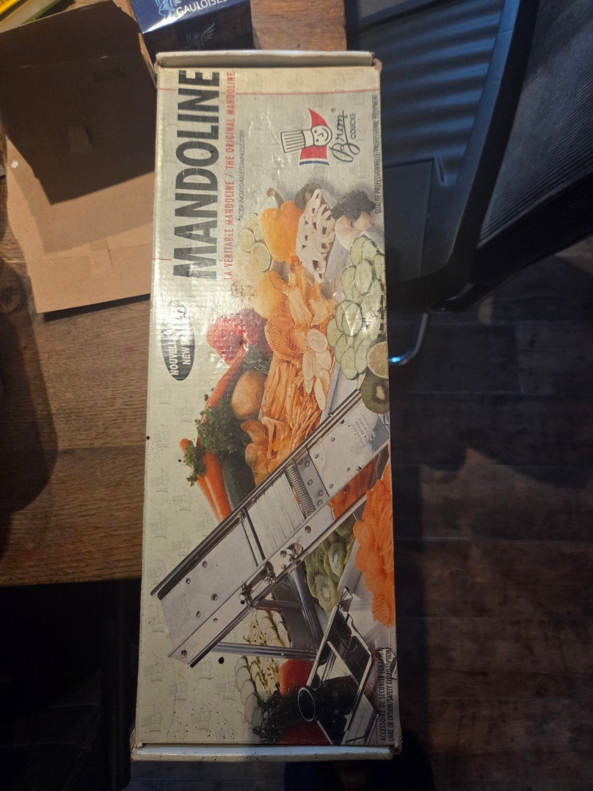 Mandoline snijmachine - RVS - Bron Coucke, Zilver, Ophalen of Verzenden, Zo goed als nieuw, Metaal