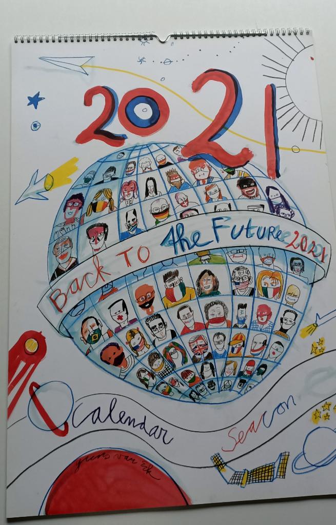 Seacon kunstkalender, Guus van Eck, diverse steden o.a.Venlo, Ophalen of Verzenden