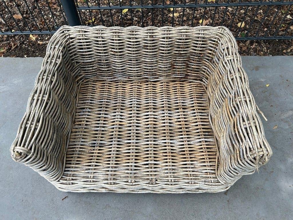 Rotan hondenmand, Ophalen, Gebruikt, Riet