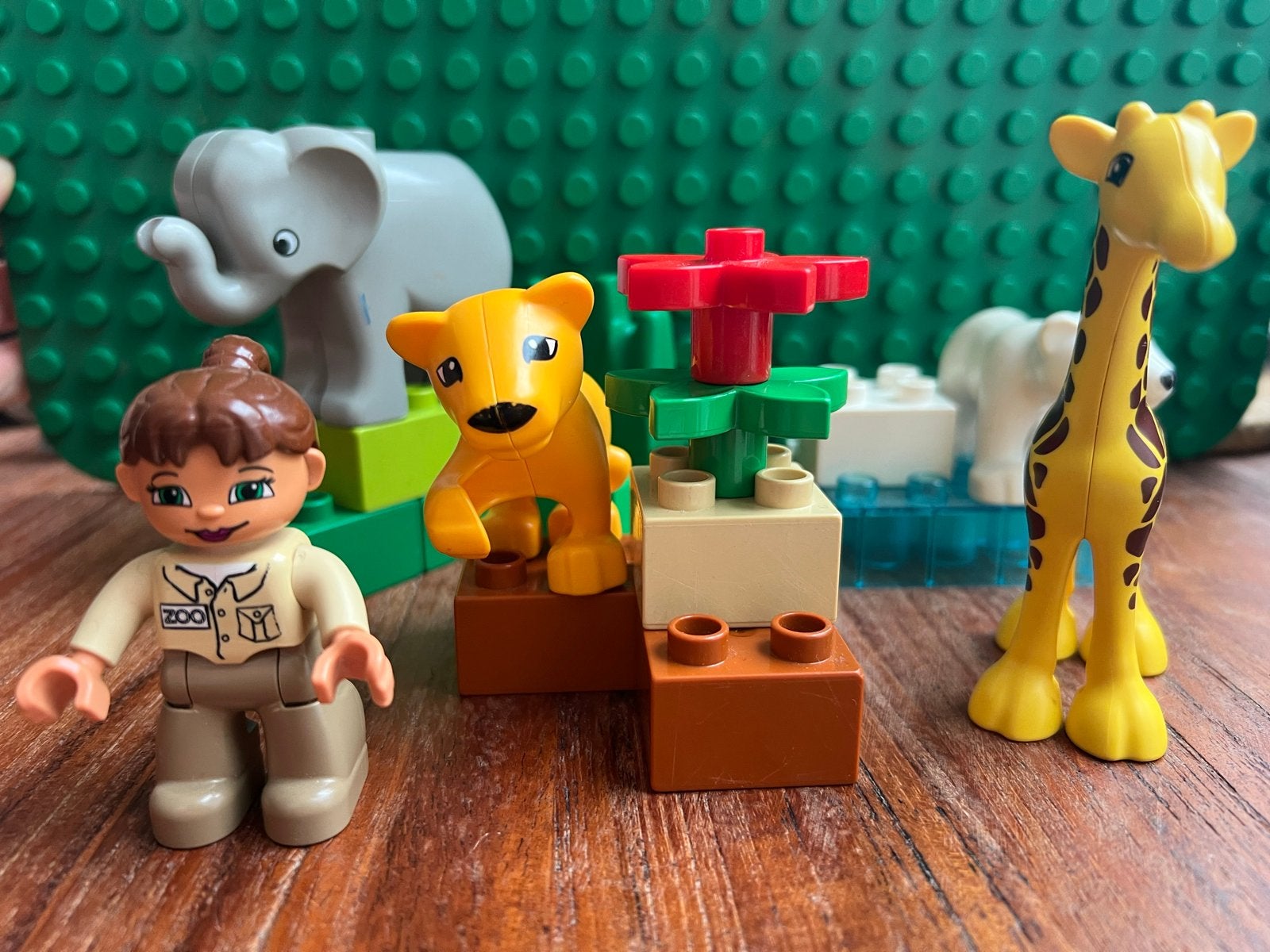 Lego Duplo Dieren set met Giraffe, Leeuw, Olifant en meer, Inclusief minifiguren, Gebruikt, Overige thema's, Ophalen of Verzenden