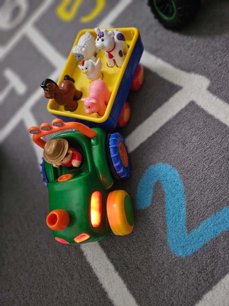 Tractor met dieren geluid/licht ZGAN, Ophalen of Verzenden, Zo goed als nieuw