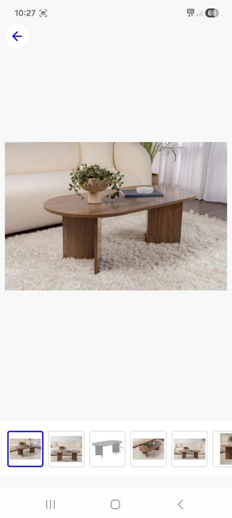 Zo goed als nieuwe salontafel - Walnoot - 119x60x40 cm, Huis en Inrichting, Tafels | Salontafels, Ophalen, 100 tot 150 cm, 50 tot 100 cm