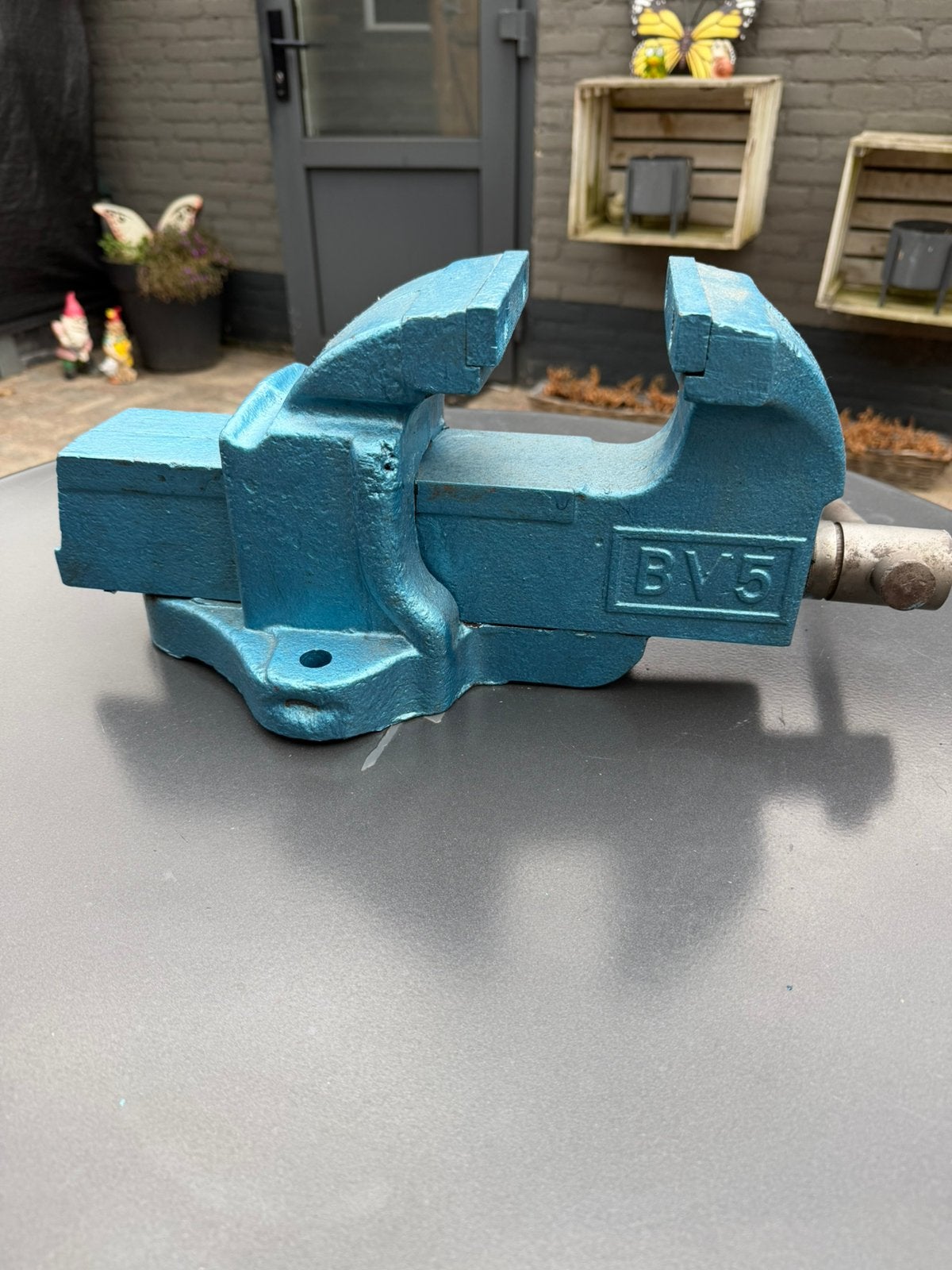 Vintage zware bankschroef, Ophalen, Gebruikt, Minder dan 70 cm, Bankschroef