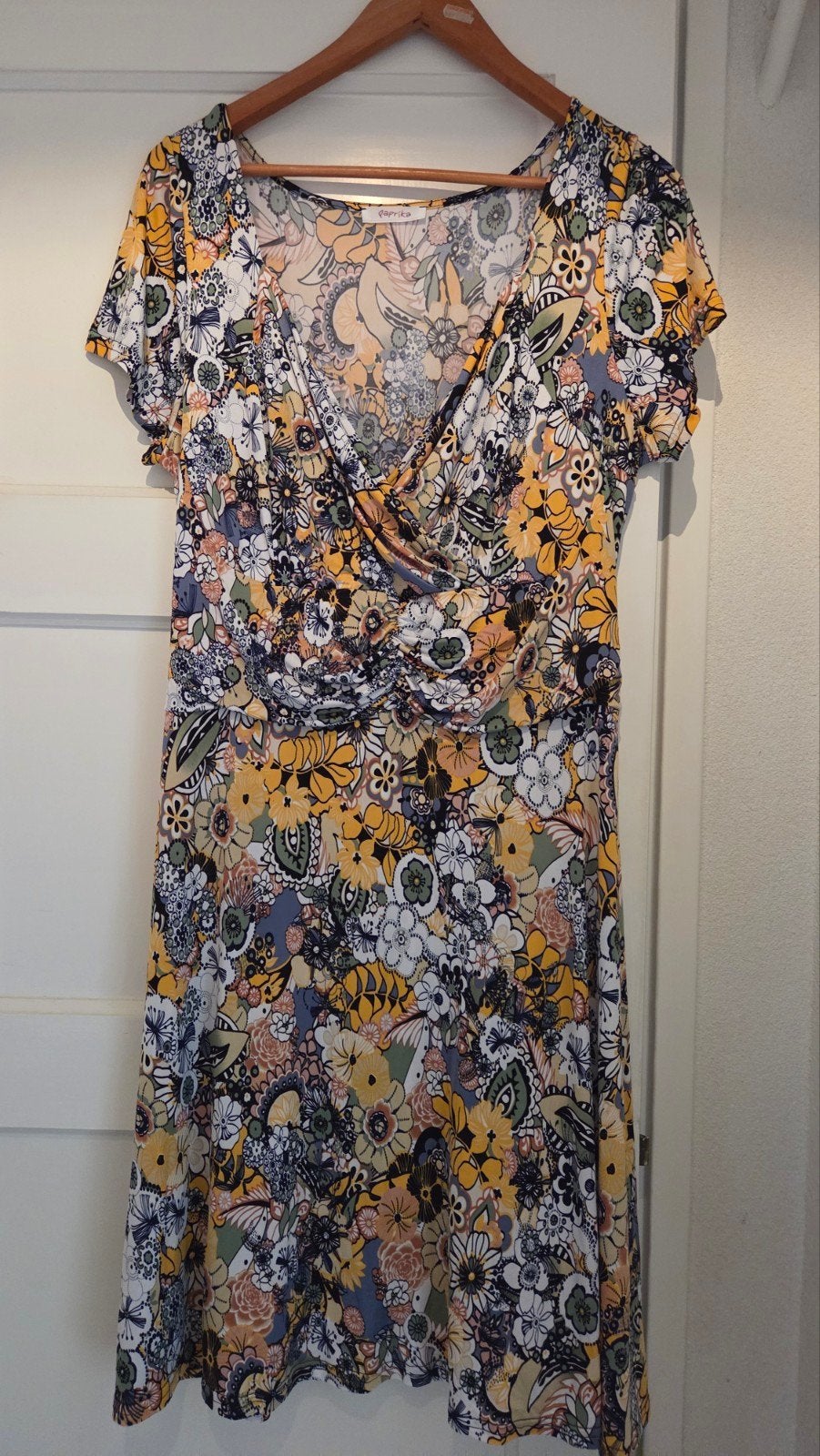 Paprika Bloemenjurk - Maat XL - Zo goed als nieuw, Meerkleurig, Maat 46/48 (XL) of groter, Ophalen of Verzenden, Zo goed als nieuw