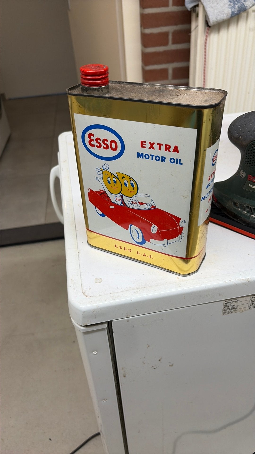 Esso olieblik vol ongeopend, Ophalen, Zo goed als nieuw, Overige