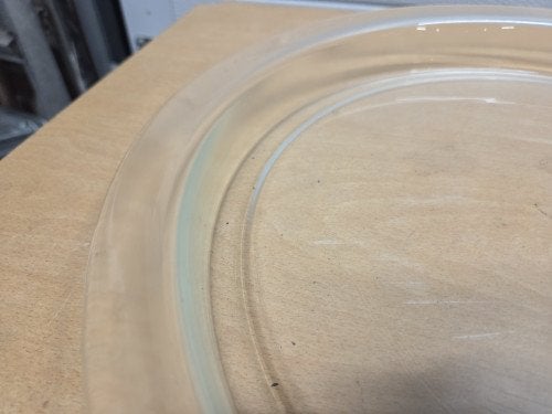 schaal glas rond decoratie, Ophalen of Verzenden, 'T Olde Gre-j, Info@toldegrej.nl, Endepoelstraat 20f Didam