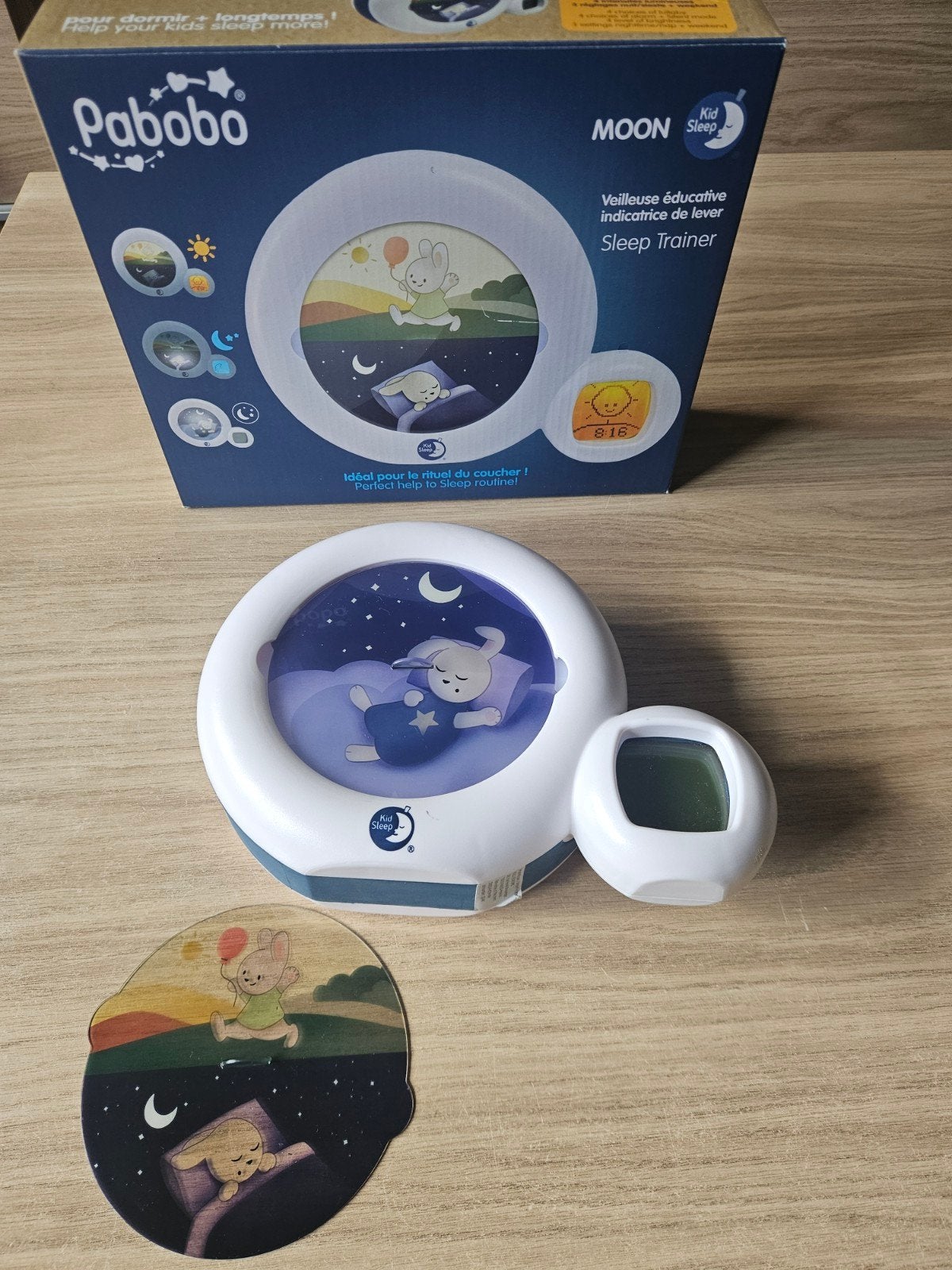 Pabobo Moon Slaaptrainer - Zo goed als nieuw en compleet, Ophalen, Zo goed als nieuw