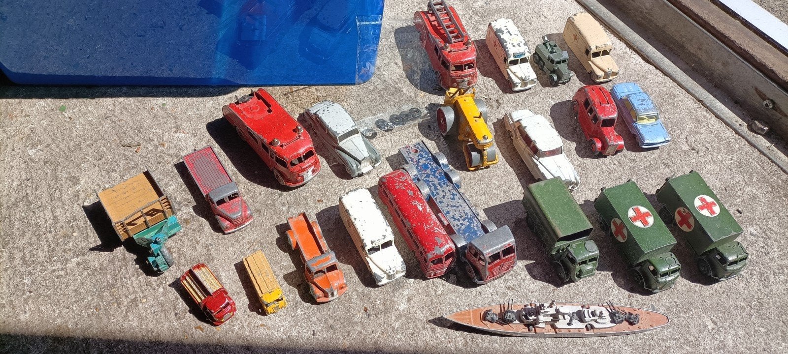 Verzameling Dinky Toys, Lesley en Matchbox voertuigen, Ophalen of Verzenden, Gebruikt