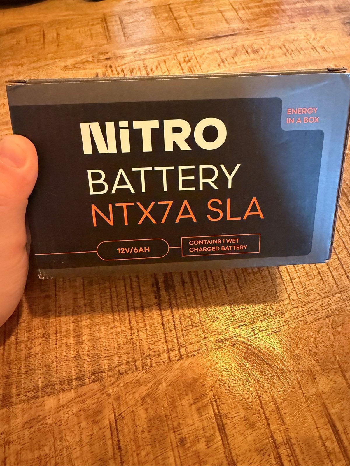 Nitro YTX7A-BS Gel-accu 12V 6Ah voor scooters, Ophalen, Nieuw, Overige typen, Overige merken