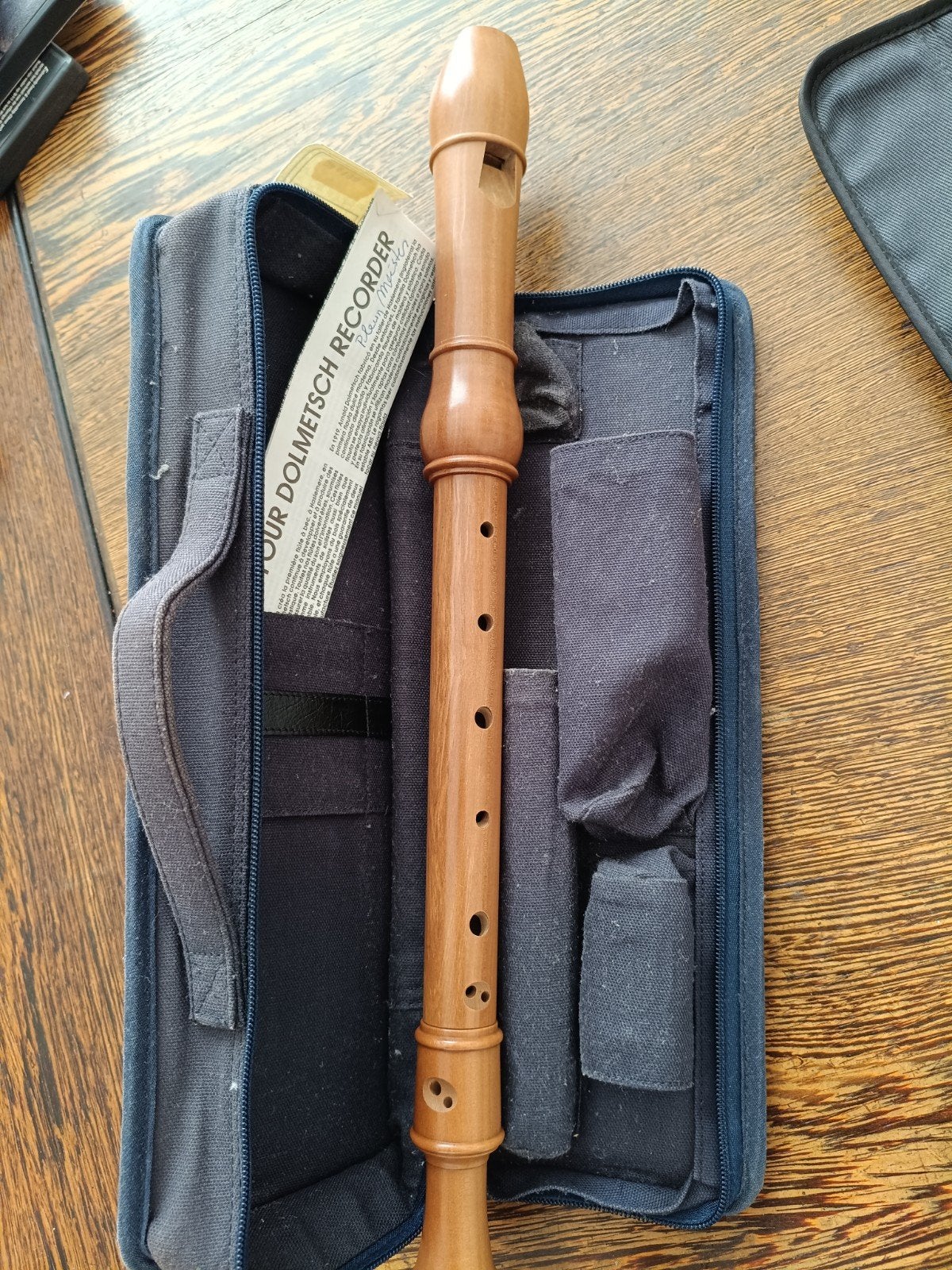 Altblokfluit Dolmetsch perenhout a6130, Muziek en Instrumenten, Ophalen of Verzenden, Gebruikt, Alt, Met koffer, hoes of etui
