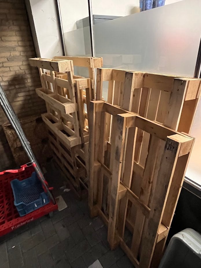Houten pallets, Ophalen, Zo goed als nieuw, Pallet, Minder dan 200 cm