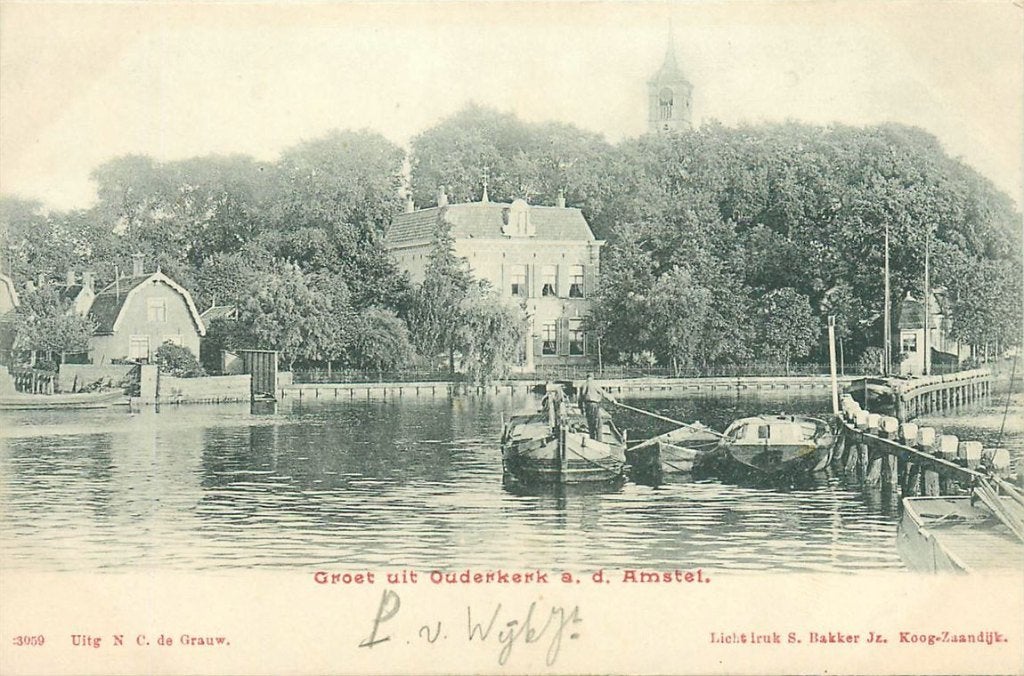 701-254-037 Ouderkerk ad Amstel, Verzamelen, Ansichtkaarten | Nederland, Verzenden, Voor 1920, Noord-Holland