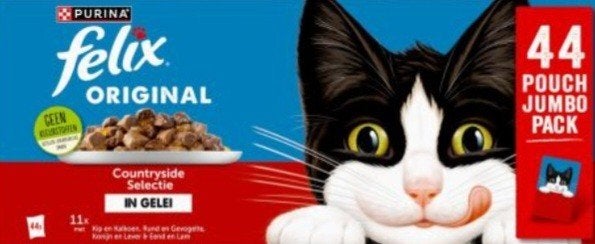 Felix Original Countryside Selectie,   totaal 172 zakjes, Dieren en Toebehoren, Dierenvoeding, Ophalen, Kat