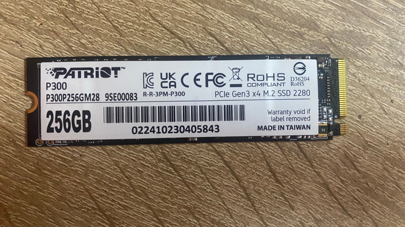 SSD NVMe 256GB, Verzenden, Zo goed als nieuw, Laptop, Overige aansluitingen