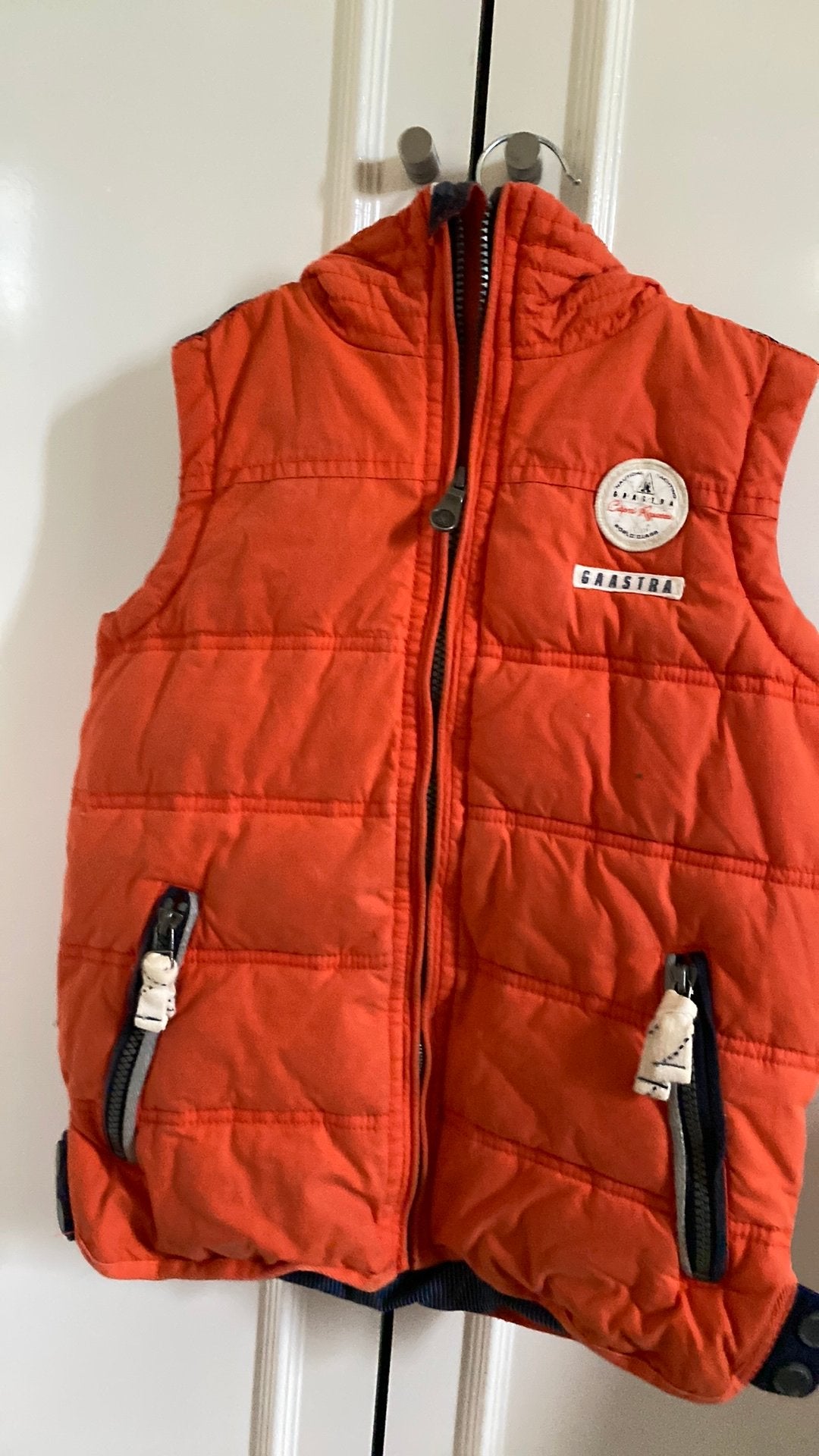 Bodywarmer kind gaastra maat 128 oranje, Ophalen of Verzenden, Zo goed als nieuw, Jongen of Meisje, Jas