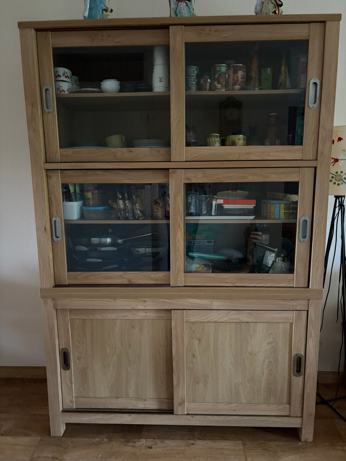 Lichtkleurige houten buffetkast, Huis en Inrichting, Ophalen, Strak, Overige houtsoorten, 50 tot 100 cm