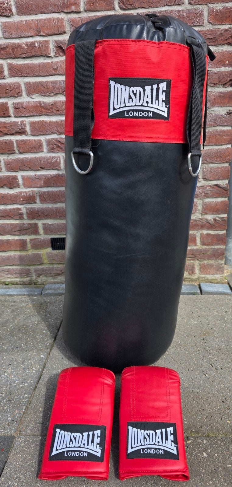 Longsdale Bokszak boksbal incl handschoenen, Ophalen, Zo goed als nieuw, Bokszak