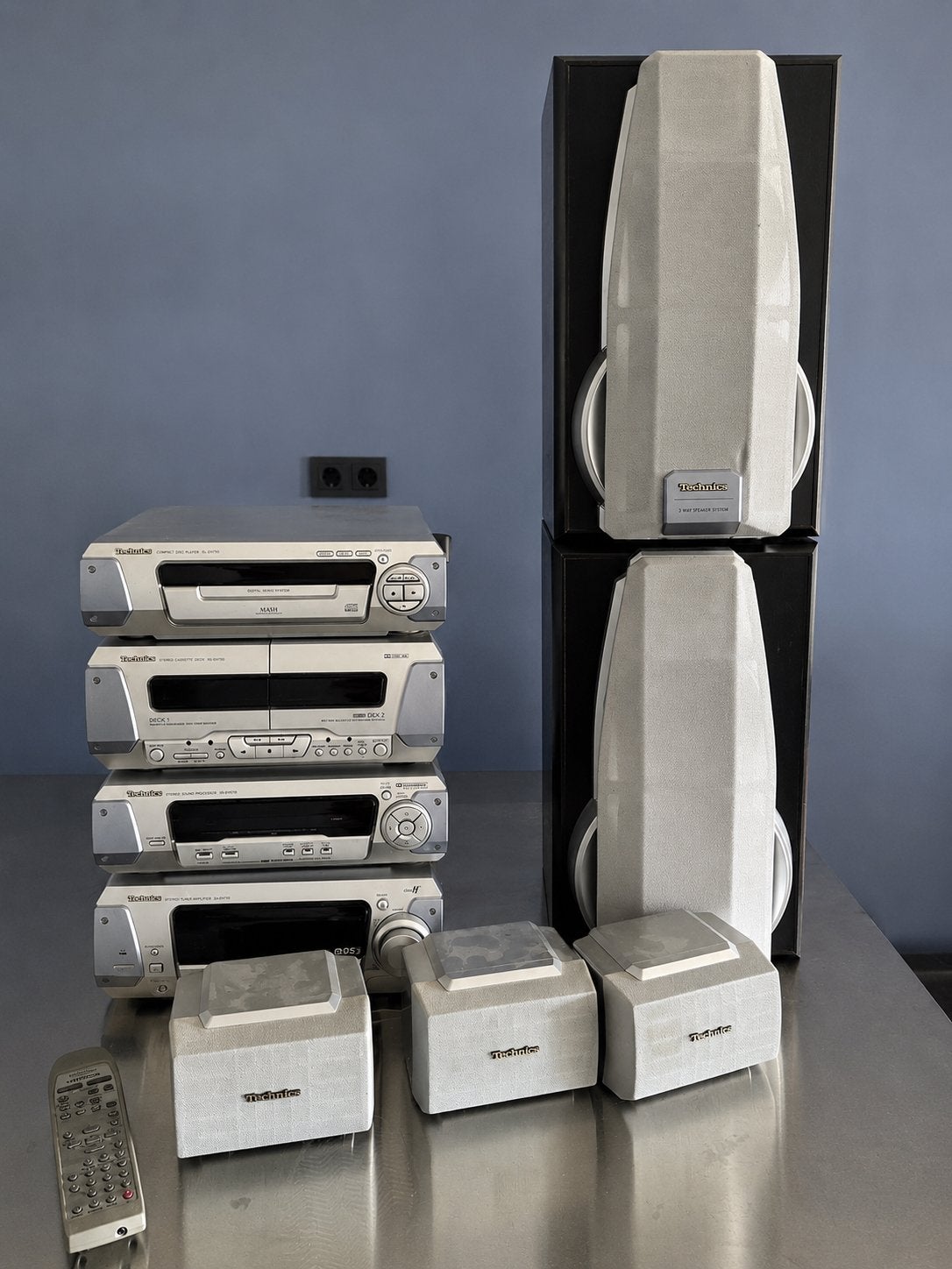 Technics EH670 Stereo Set + Speakers + Afstandsbediening, Ophalen of Verzenden, Gebruikt, Audio