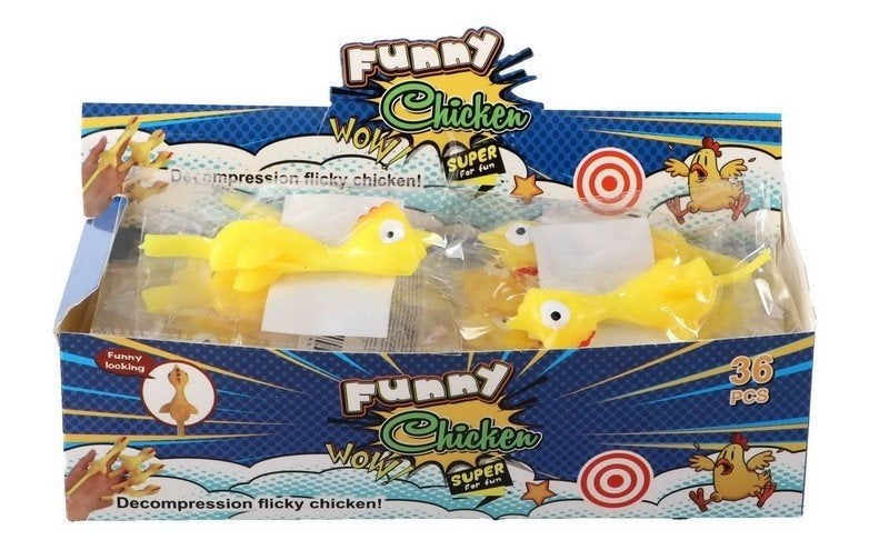 PARTIJ FUNNY FLIPPY CHICKEN IN DISPLAY, Diversen, Rommelmarktspullen, Nieuw, Ophalen of Verzenden