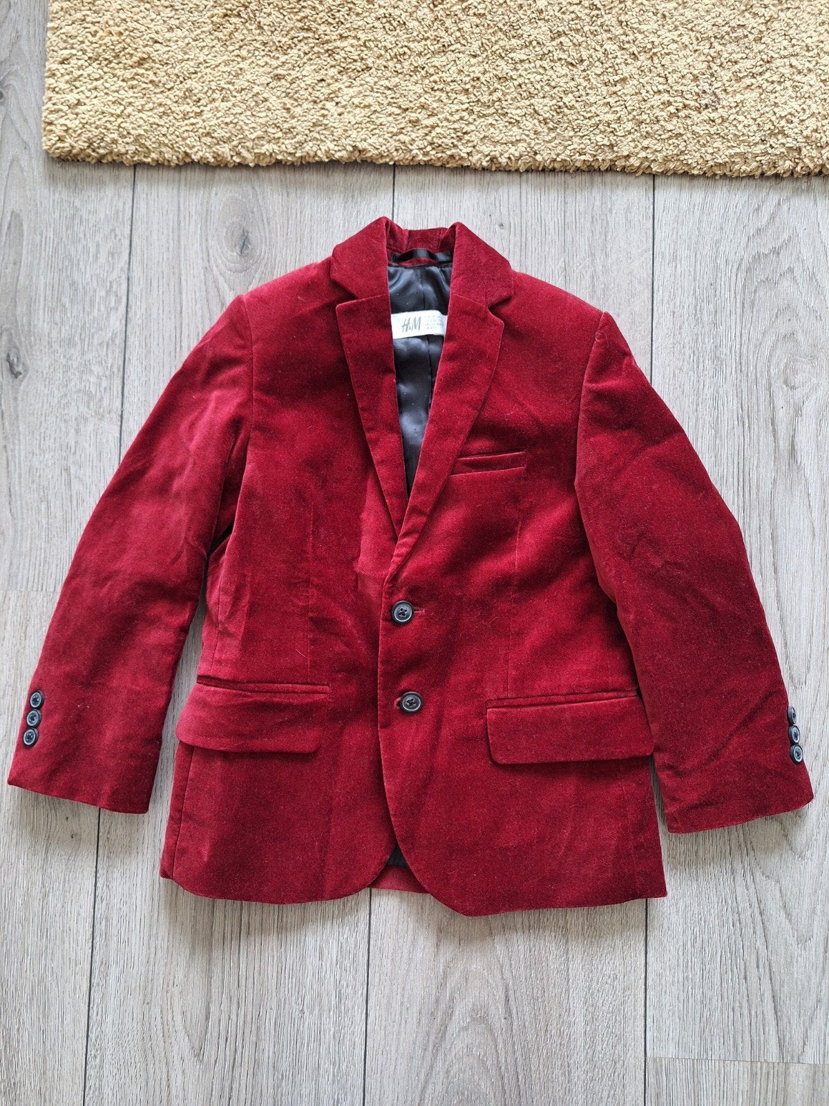 Velvet blazer maat 110 H&M, Ophalen of Verzenden, Jongen, Jas, H&M.
