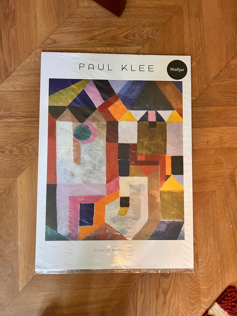 Paul Klee "Colorful Architecture" Poster Walljar, Ophalen of Verzenden