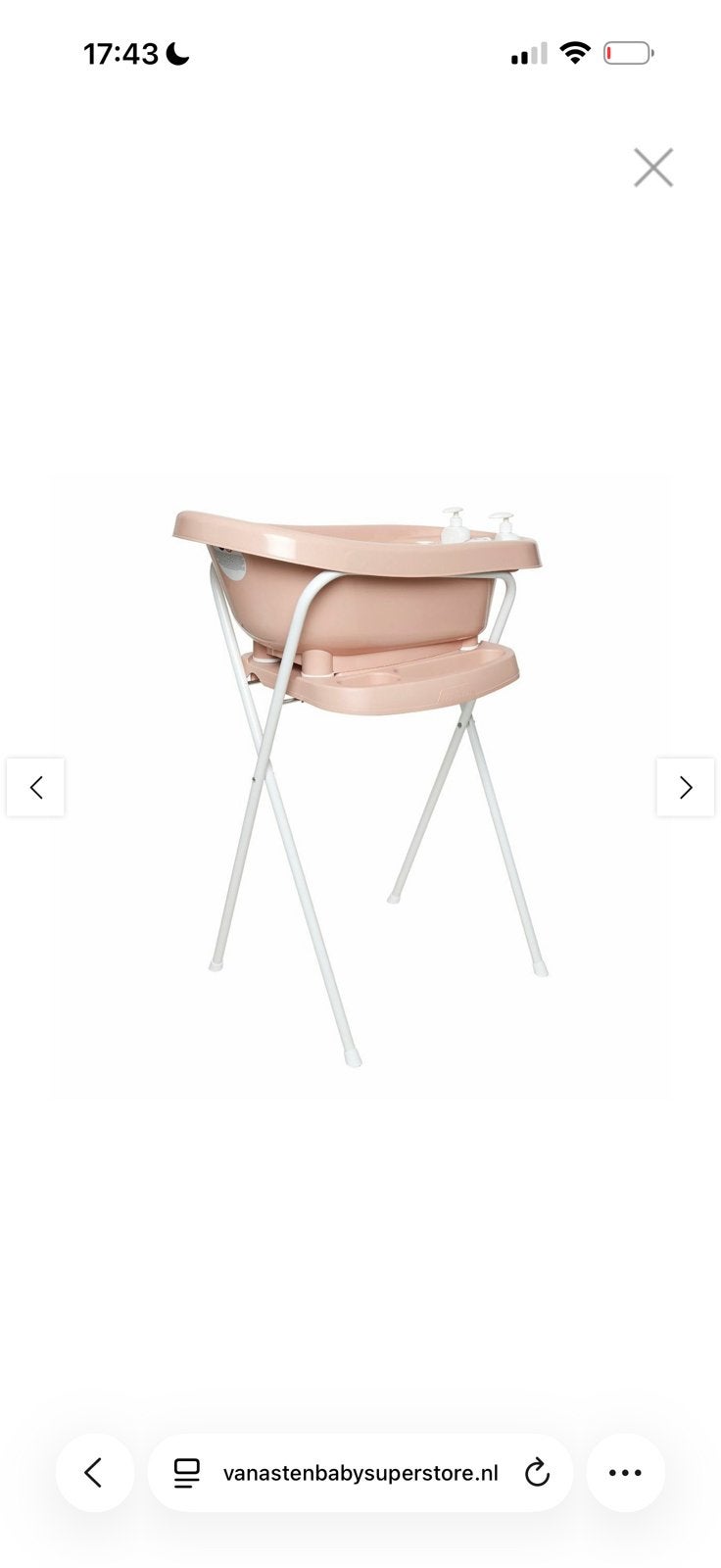 Bebe-jou bad pale pink roze, Ophalen, Zo goed als nieuw, Badje, Bébé-jou
