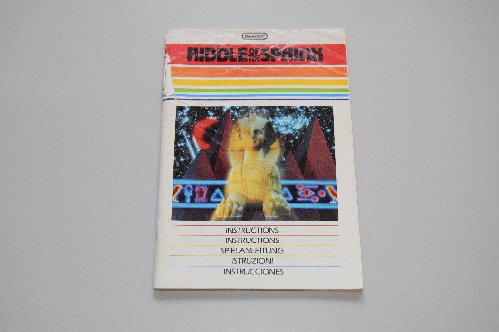 Atari 2600 : Riddle of the Sphinx (alleen Handleiding), Spelcomputers en Games, Games | Atari, Gebruikt, 1 speler, Racen en Vliegen