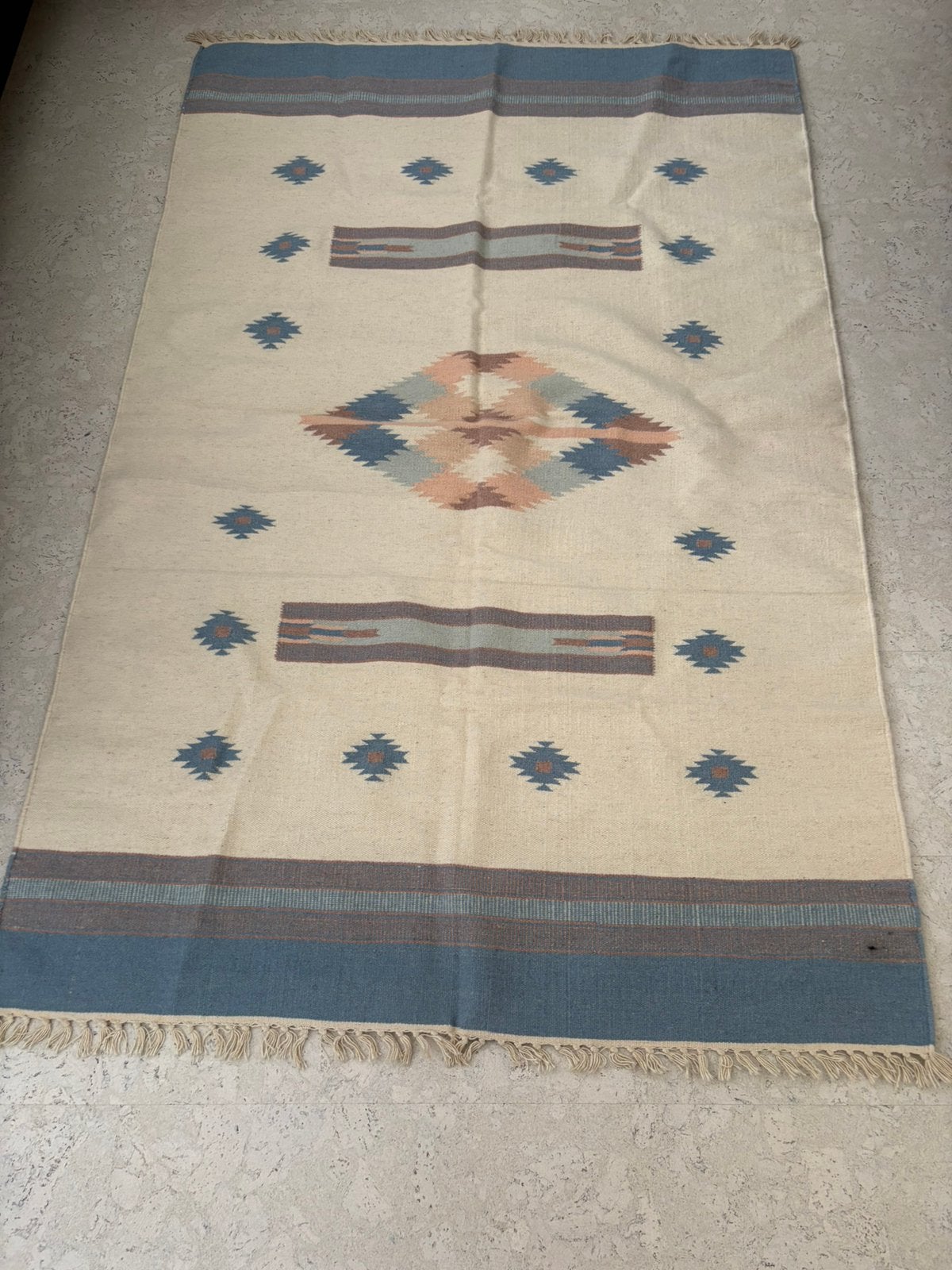 Mooie kleed, 100% wol, nieuw, nr4, Huis en Inrichting, 100 tot 150 cm, Blauw, Nieuw, Ophalen of Verzenden